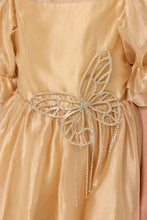 Load image into Gallery viewer, Butterfly Brooch Organza Dress