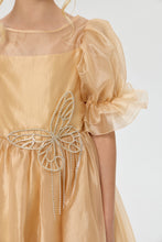 Load image into Gallery viewer, Butterfly Brooch Organza Dress
