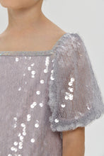 Load image into Gallery viewer, Bell Sleeve Sequins Cocktail Dress