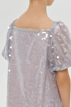 Load image into Gallery viewer, Bell Sleeve Sequins Cocktail Dress