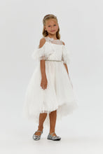 Load image into Gallery viewer, Embellished Belt High-Low Dress