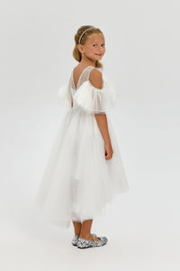 Embellished Belt High-Low Dress