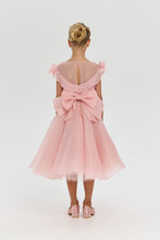 Load image into Gallery viewer, Rosette Collar Organza Dress