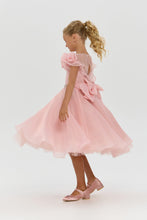 Load image into Gallery viewer, Rosette Collar Organza Dress