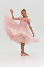 Load image into Gallery viewer, Rosette Collar Organza Dress