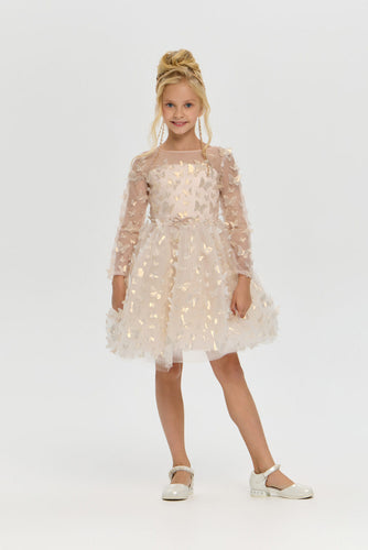 3D Butterflies Tulle Dress