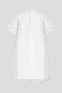 Lace and Tulle Christening Gown with Bonnet