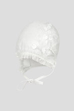 Cargar imagen en el visor de la galería, Lace and Tulle Christening Gown with Bonnet