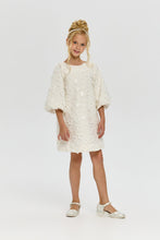 Load image into Gallery viewer, 3D Sequin Flowers Tweed Dress