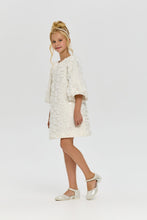 Load image into Gallery viewer, 3D Sequin Flowers Tweed Dress