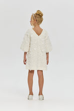 Load image into Gallery viewer, 3D Sequin Flowers Tweed Dress