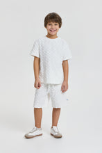 Cargar imagen en el visor de la galería, Textured Terry Top and Shorts Set