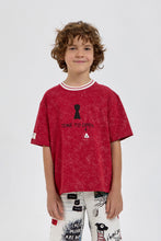 Load image into Gallery viewer, Ribbed Collar Printed T-Shirt
