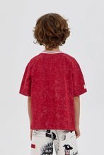 Load image into Gallery viewer, Ribbed Collar Printed T-Shirt