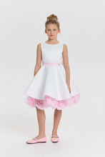 Cargar imagen en el visor de la galería, Rosette Underskirt Satin Dress