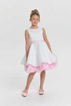 Cargar imagen en el visor de la galería, Rosette Underskirt Satin Dress