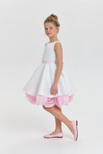Cargar imagen en el visor de la galería, Rosette Underskirt Satin Dress