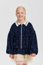 Load image into Gallery viewer, Two-Tone Velvet Bomber and Skirt Set