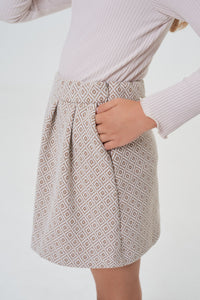 Printed Jersey Skirt