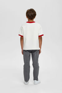 Contrast Neck T-Shirt