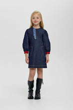 Cargar imagen en el visor de la galería, Ruffle Decor Denim Dress