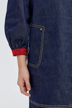 Cargar imagen en el visor de la galería, Ruffle Decor Denim Dress