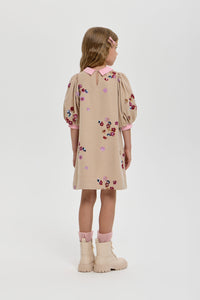 Bell Sleeve Embellished Dress