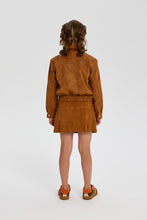 Cargar imagen en el visor de la galería, Suede Bomber Jacket and Skirt Set