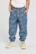 Load image into Gallery viewer, Denim Imitation Tracksuit Set