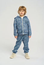 Load image into Gallery viewer, Denim Imitation Tracksuit Set