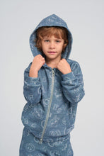 Load image into Gallery viewer, Denim Imitation Tracksuit Set