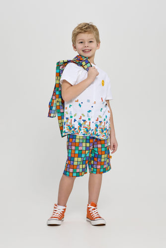 Multicolor Printed Shorts