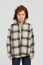 Load image into Gallery viewer, Checkered Hooded Shirt