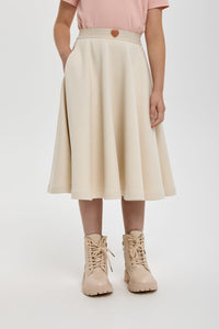 Banded Midi Skirt