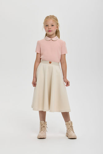 Banded Midi Skirt
