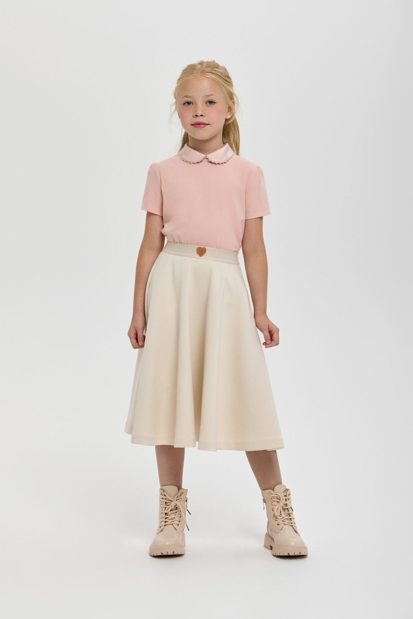Banded Midi Skirt