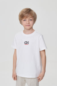 Camiseta con cuello redondo "CH" 