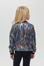 Load image into Gallery viewer, Sequins Bomber Jacket