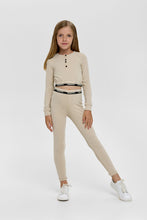 Load image into Gallery viewer, Banded Leggings, Beige