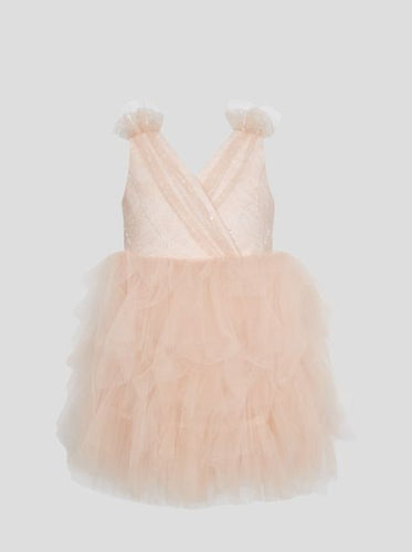 Beaded Top Tulle Dress