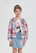 Cargar imagen en el visor de la galería, Floral Sequins Bomber Jacket