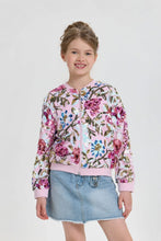 Cargar imagen en el visor de la galería, Floral Sequins Bomber Jacket