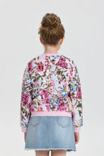 Cargar imagen en el visor de la galería, Floral Sequins Bomber Jacket