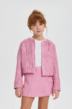 Cargar imagen en el visor de la galería, Embellished Tweed Jacket and Skort Set