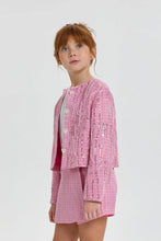 Cargar imagen en el visor de la galería, Embellished Tweed Jacket and Skort Set