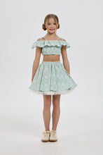 Cargar imagen en el visor de la galería, Ruffle Crochet Top and Skirt Set