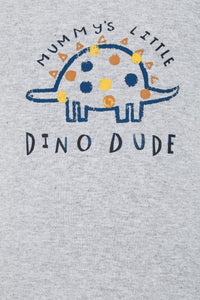 "Dino Dude" Printed T-Shirt