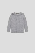 Cargar imagen en el visor de la galería, Knit Hooded Cardigan
