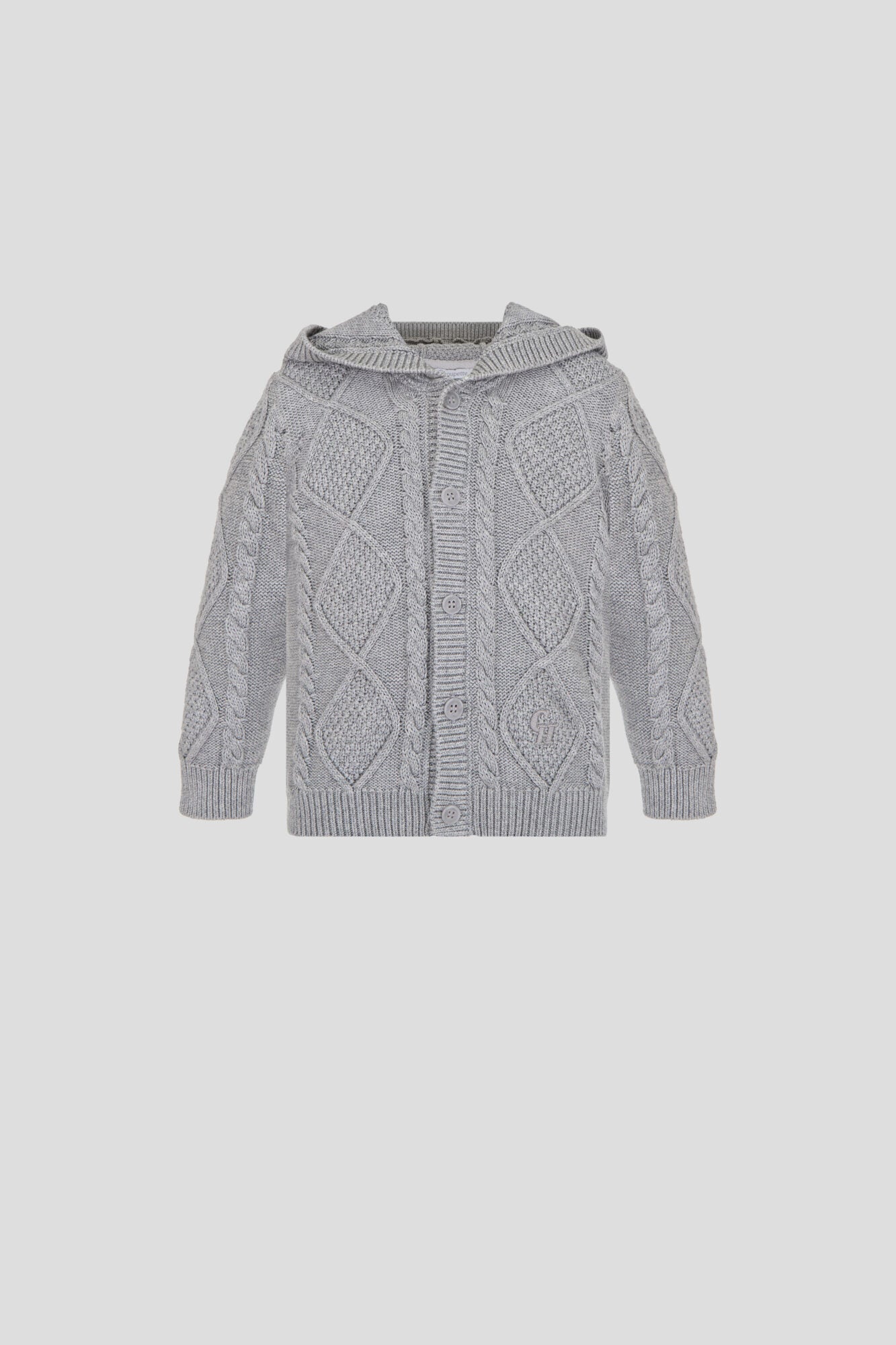 Knit Hooded Cardigan