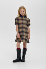 Cargar imagen en el visor de la galería, Denim Collar Checkered Dress